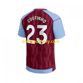 Koszulka Aston Villa Philippe Coutinho 23 Domowe Koszulki Piłkarskie 2023-2024 Krótki Rękaw
